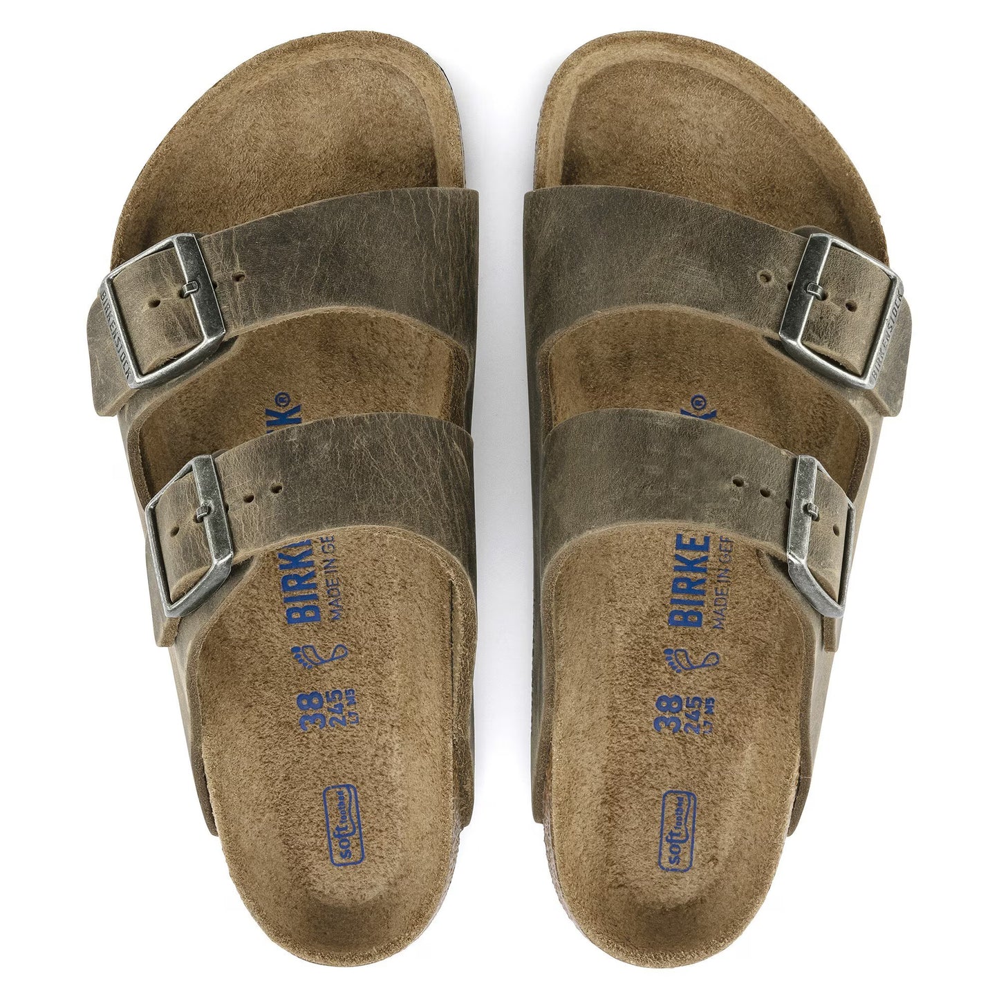 Birkenstock - Arizona Soft Footbed Oiled Leather - Faded Khaki