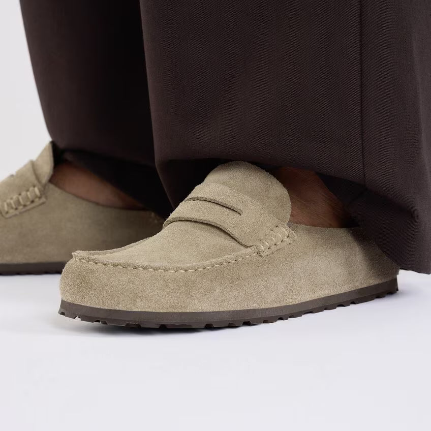 Birkenstock - Naples Wrapped Suede Leather - Taupe
