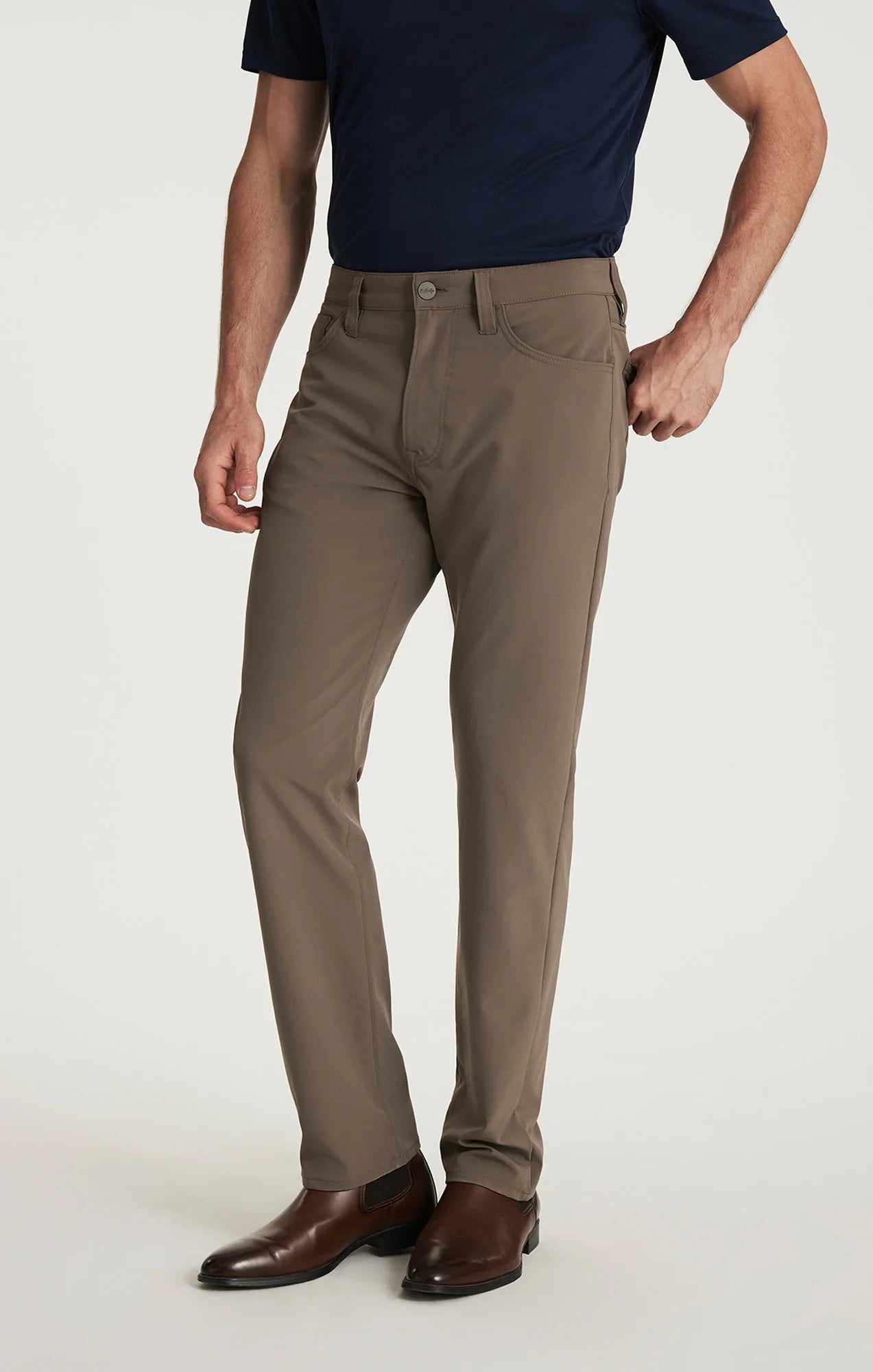 34 Heritage - Courage Straight Commuter Pants - Taupe Luxe