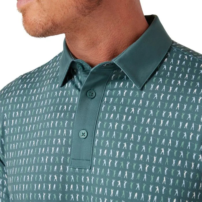 Mizzen + Main - Versa Short Sleeve Polo - Balsam Bryon