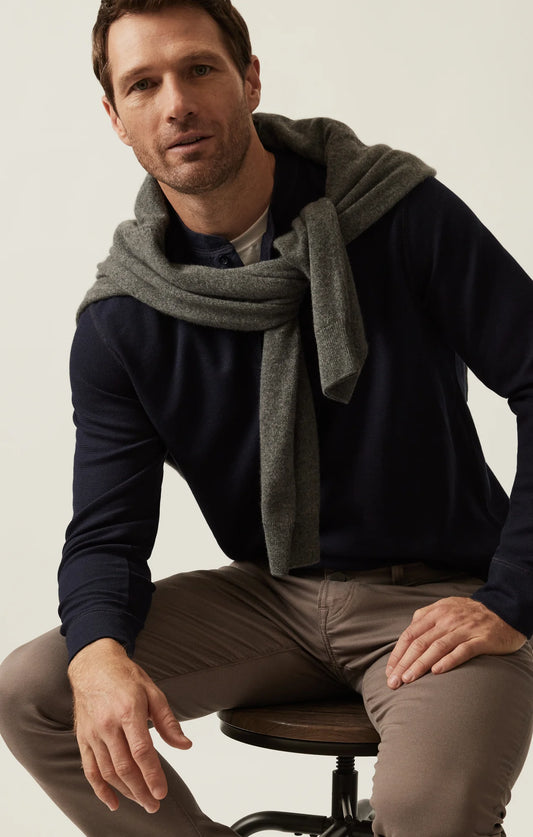 34 Heritage - Long Sleeve Henley - Navy