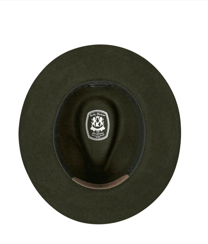 Kooringal - Felt Mid Brim Fedora Hat - Green