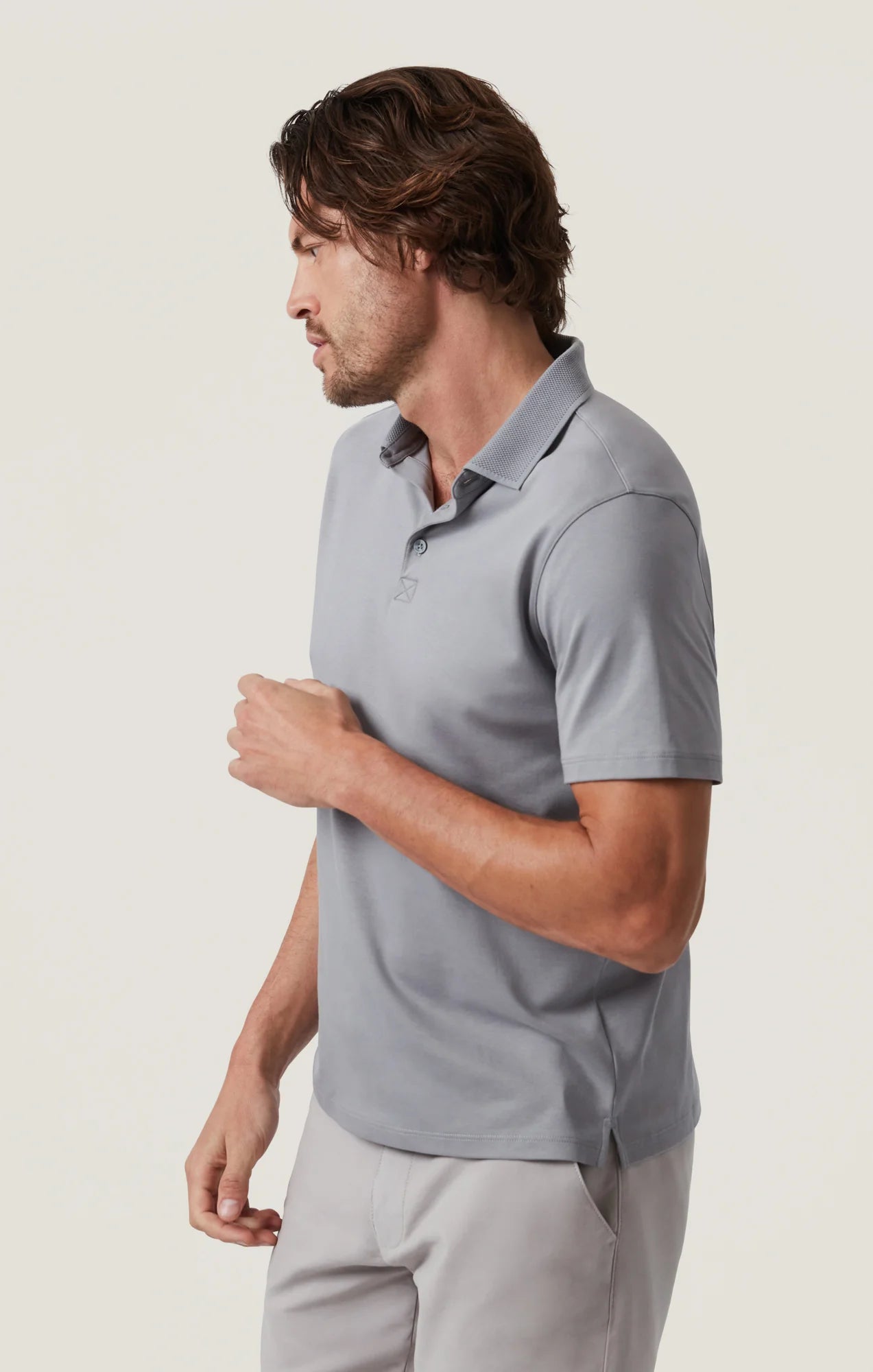 34 Heritage - Polo T-Shirt - Monument Grey
