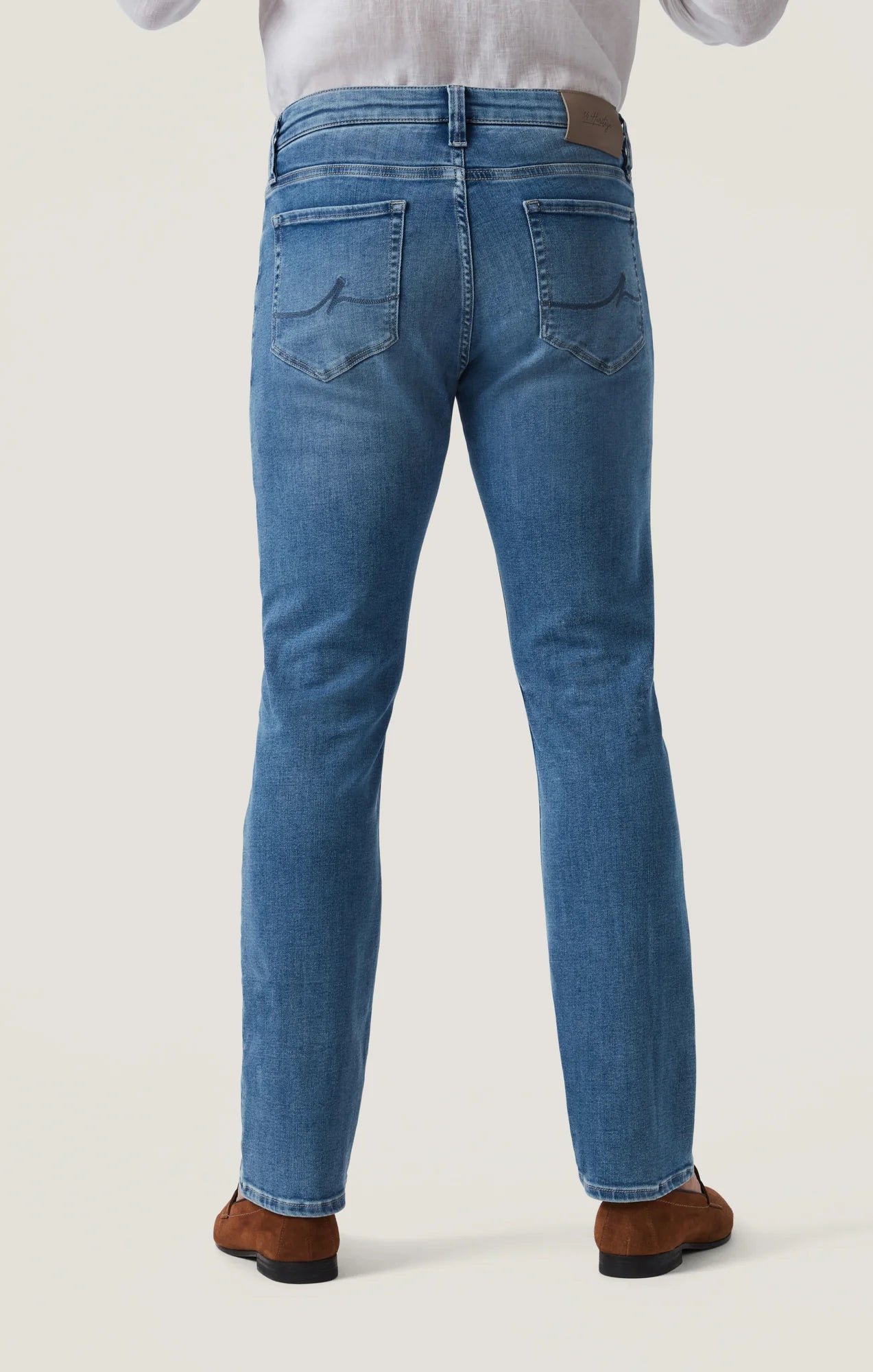 34 Heritage - Charisma Relaxed Straight Jean - Mid Brushed Organic Ultra