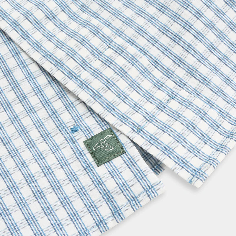 Genteal - Spread Collar Performance Sport Shirt - Nile
