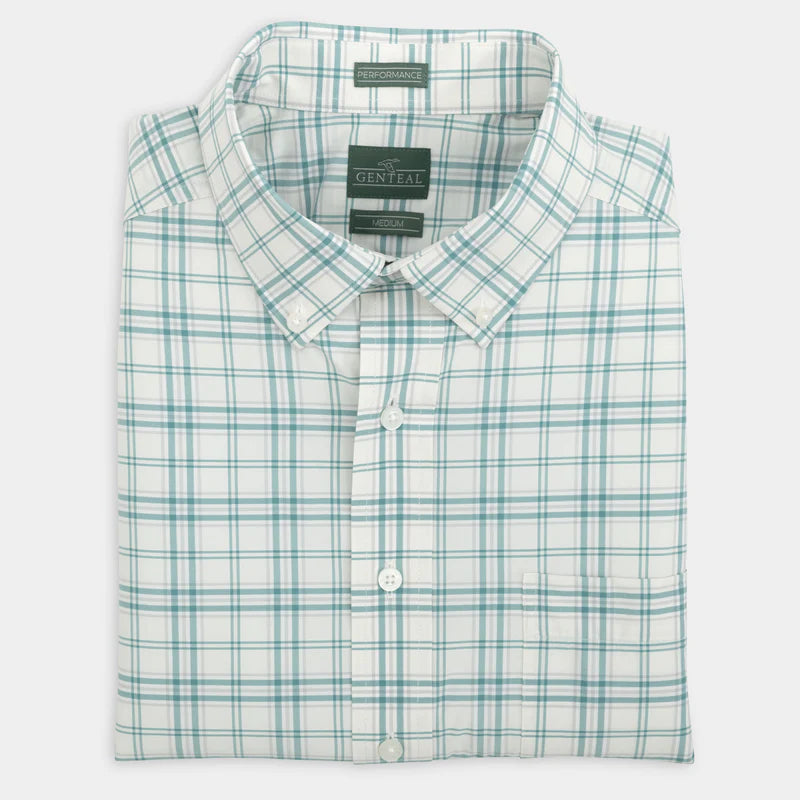 Genteal - Mckinney Softouch Sport Shirt - Spruce Plaid