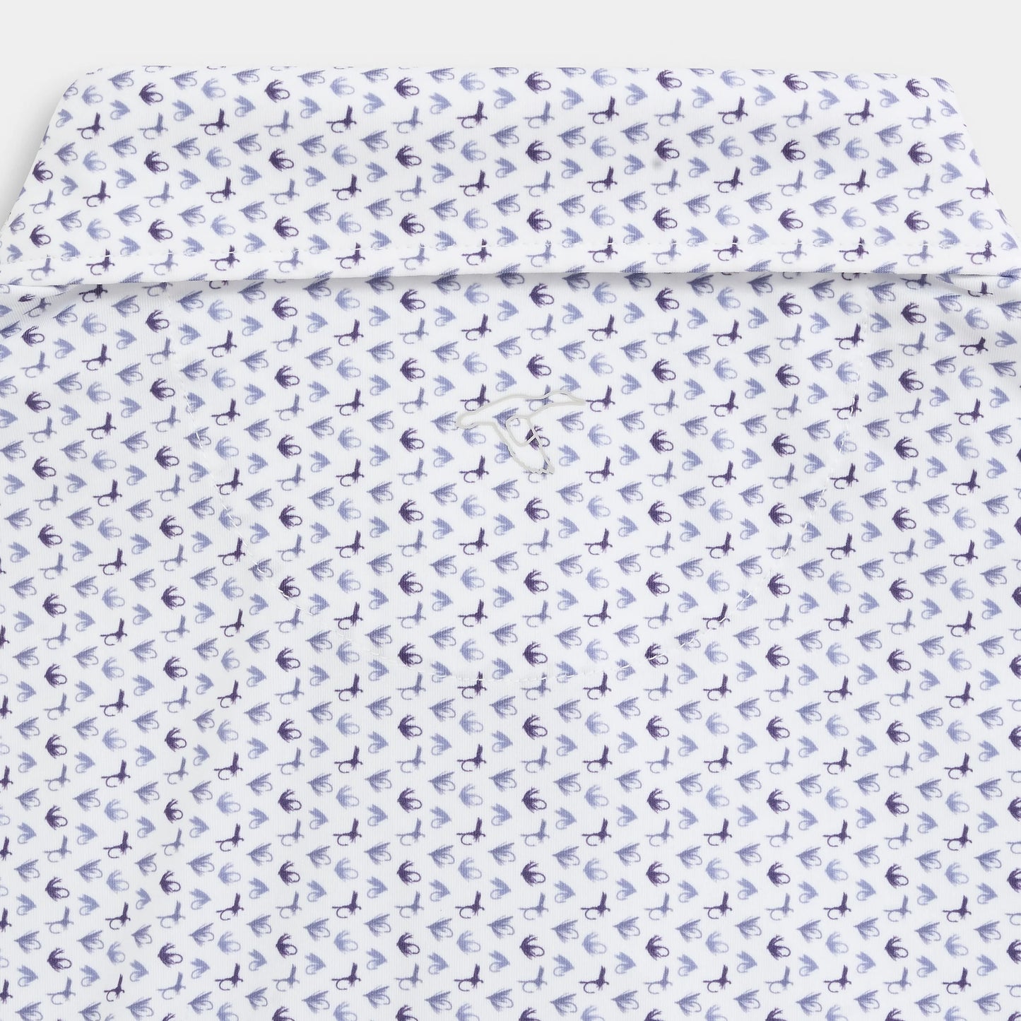 Genteal - Printed Performance Polo - Violet Flies