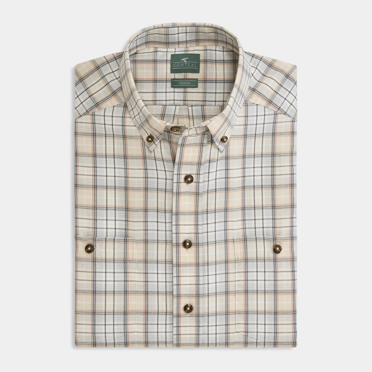 Genteal - Thornhill Performance Flannel - Tan Thornhill