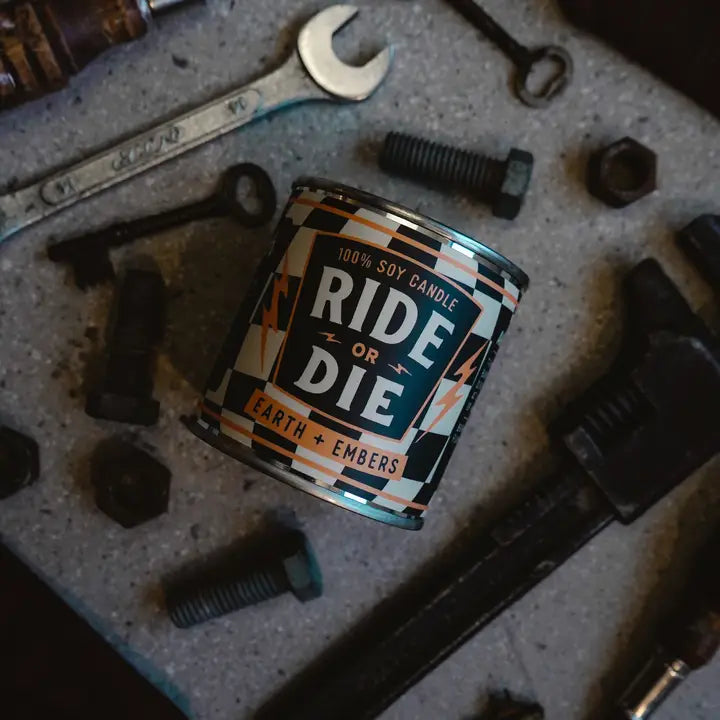 Ambush Candle Co. - Ride or Die - Earth & Embers - 8oz. Soy Candle