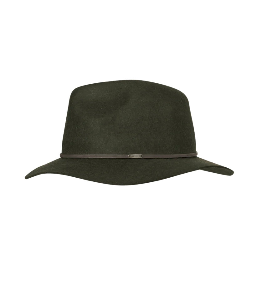 Kooringal - Felt Mid Brim Fedora Hat - Green