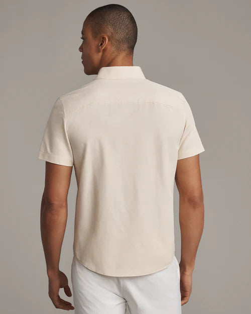 Rhone - Linen- Blend Short Sleeve Shirt - Linen
