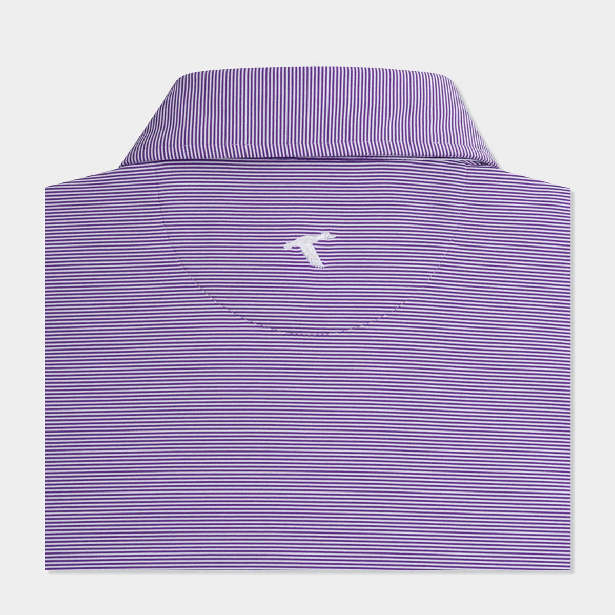 Genteal - Club Pinstripe Performance Polo - Plum