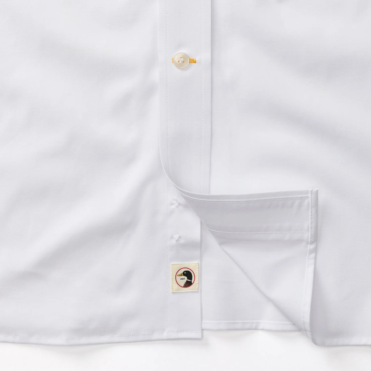 Duckhead - Long Sleeve Performance Poplin Sports Shirt - Boyce Solid - White