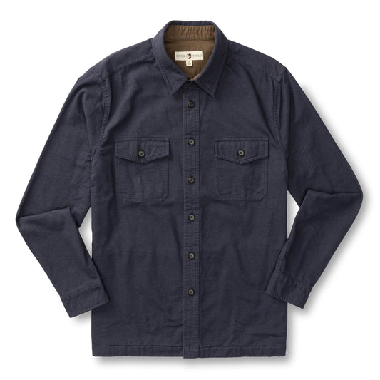 Duck Head - Long Sleeve Slater Moleskin Overshirt - Naval Grey