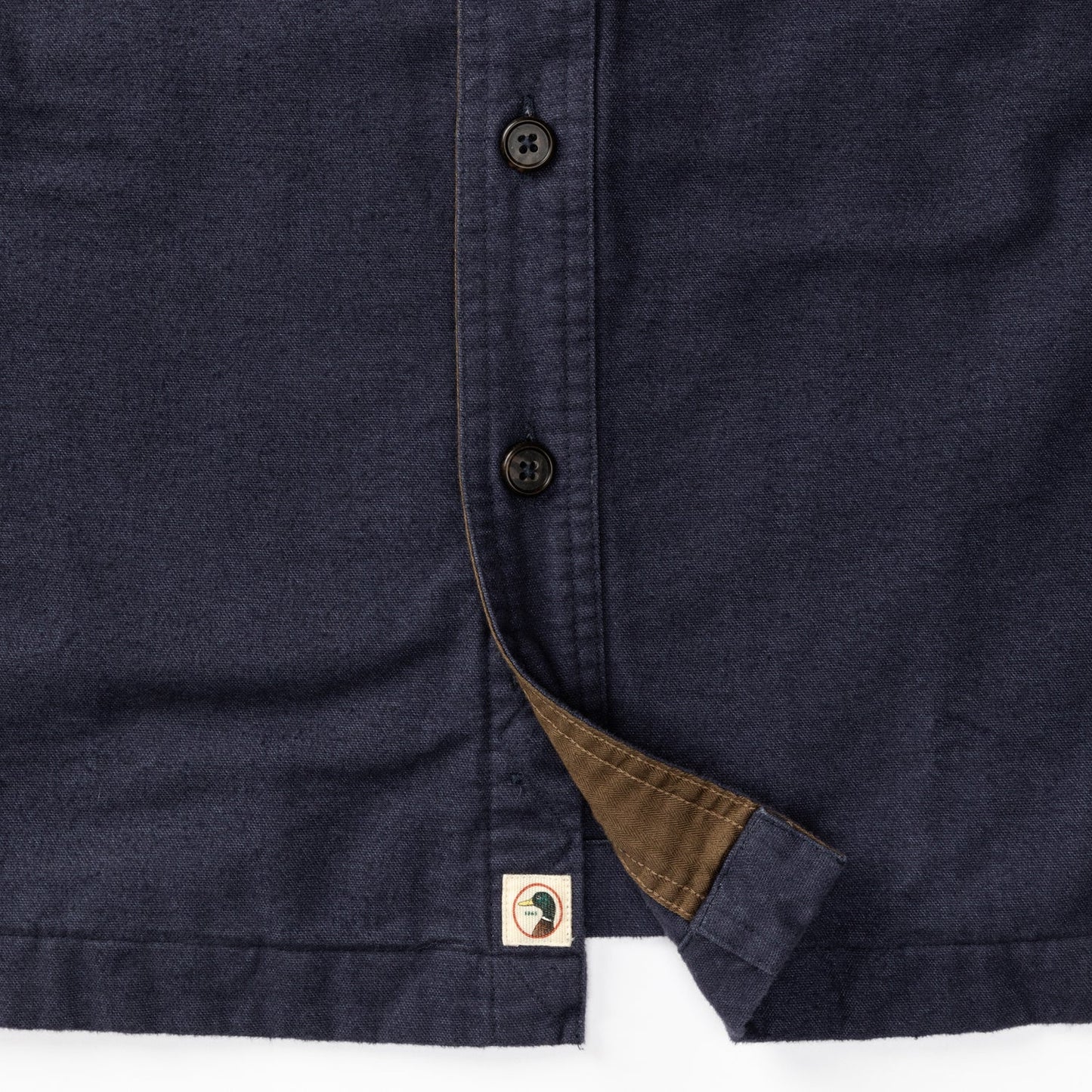 Duck Head - Long Sleeve Slater Moleskin Overshirt - Naval Grey