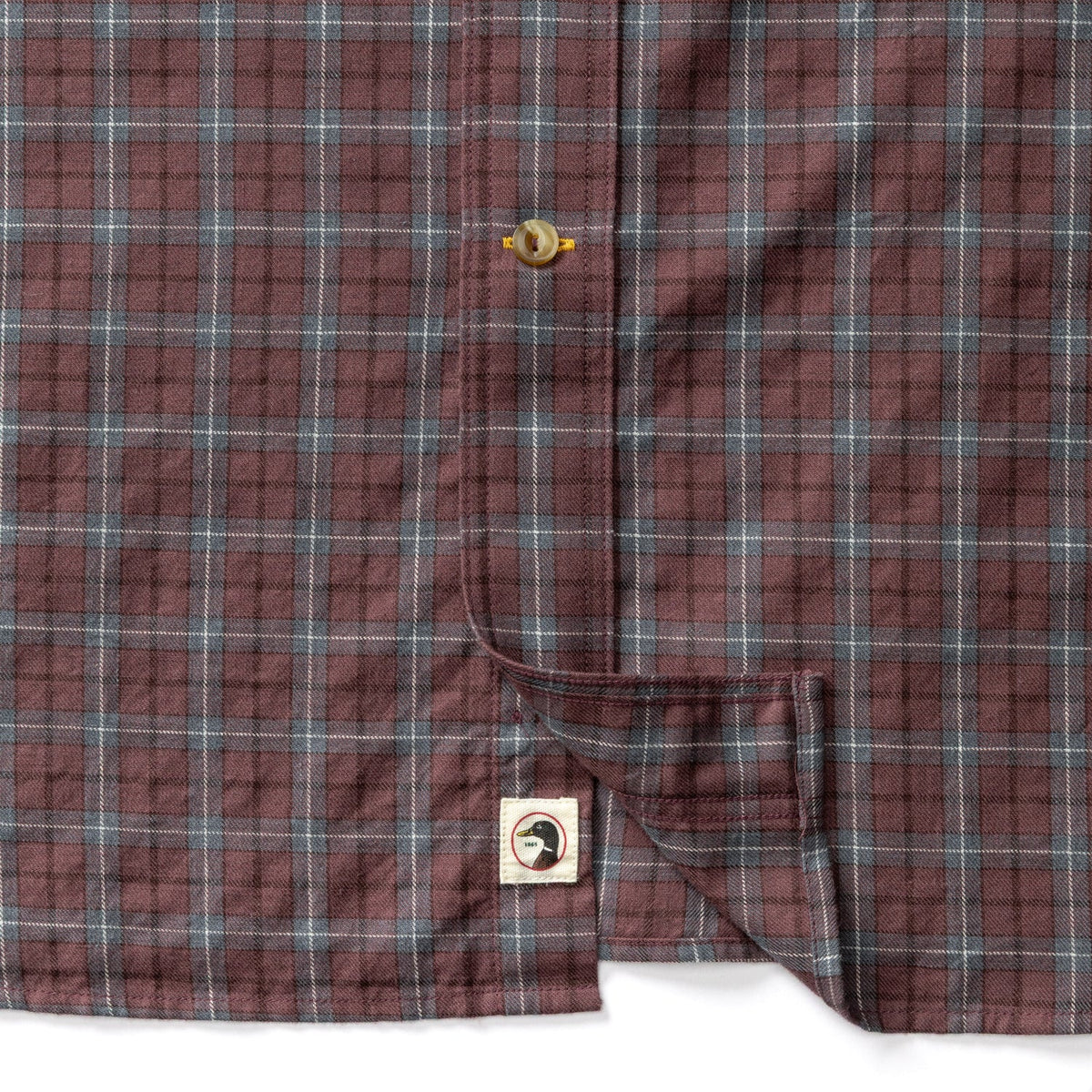Duck Head - Cotton Wool Sport Shirt - Mercer Plaid - Huckleberry