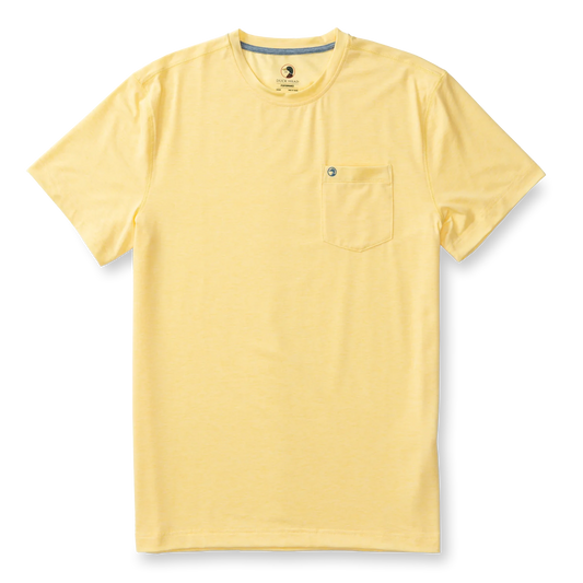 Duckhead - Windward Performance T-Shirt - Pale Yellow Heather