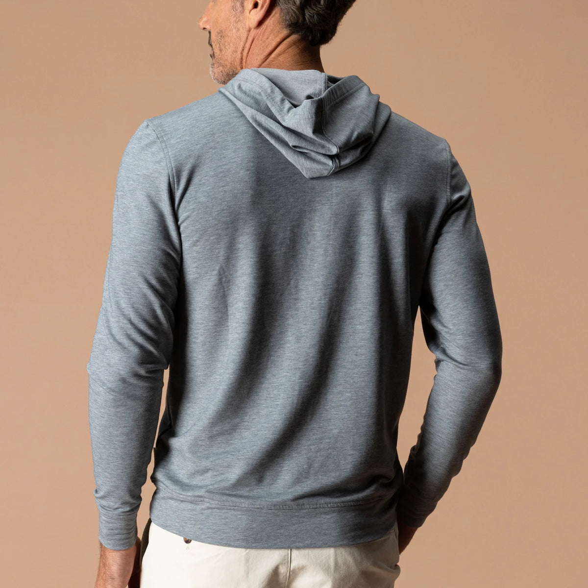 Duck Head - Dunmore Performance Hooded Pullover - Monument Gray Heather