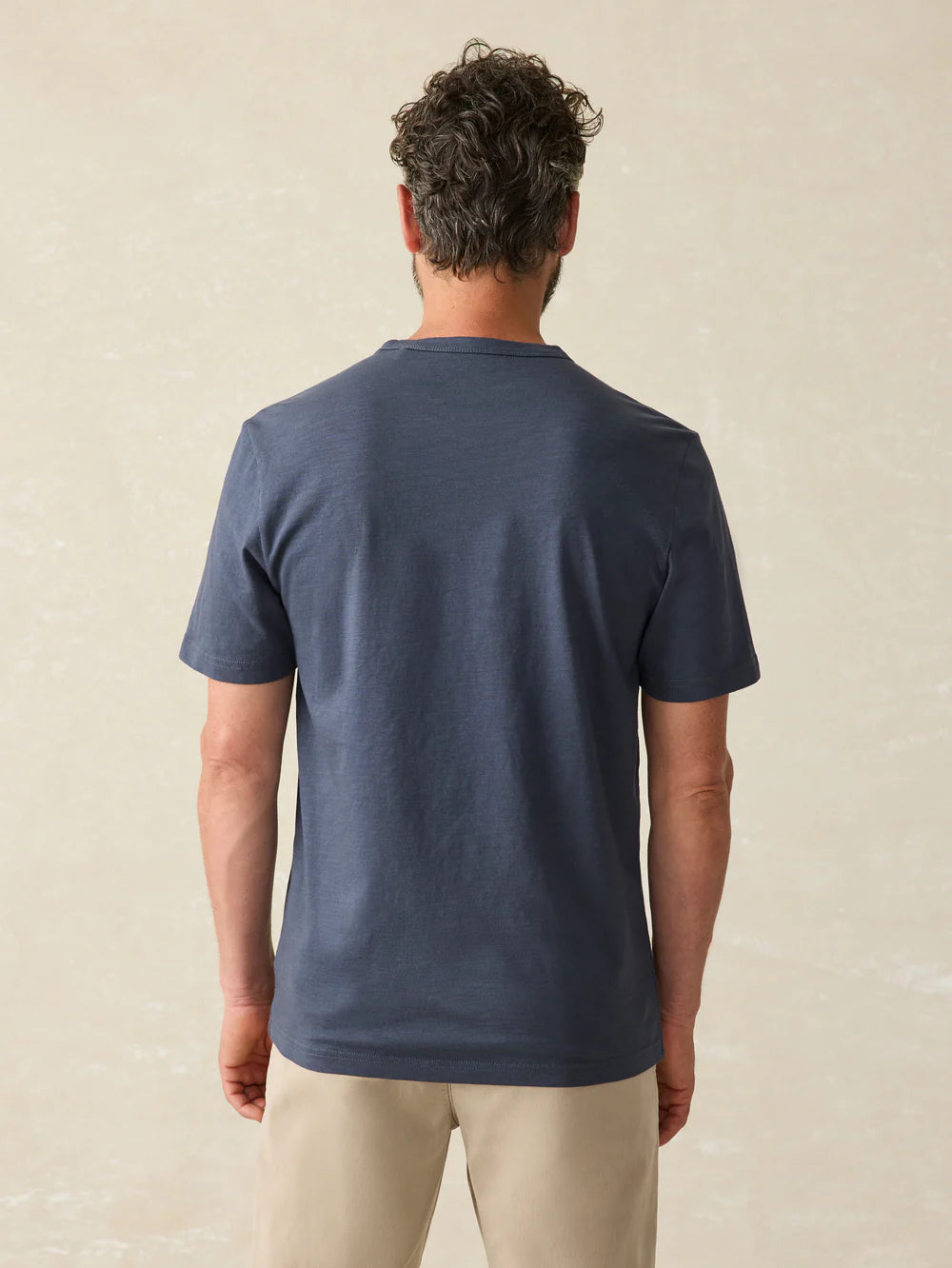 Faherty - Sunwashed Pocket Tee - Dune Navy