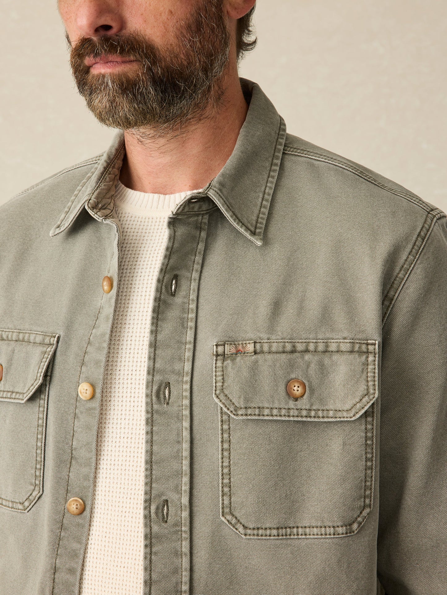 Faherty - Sunwashed CPO - Aspen Olive