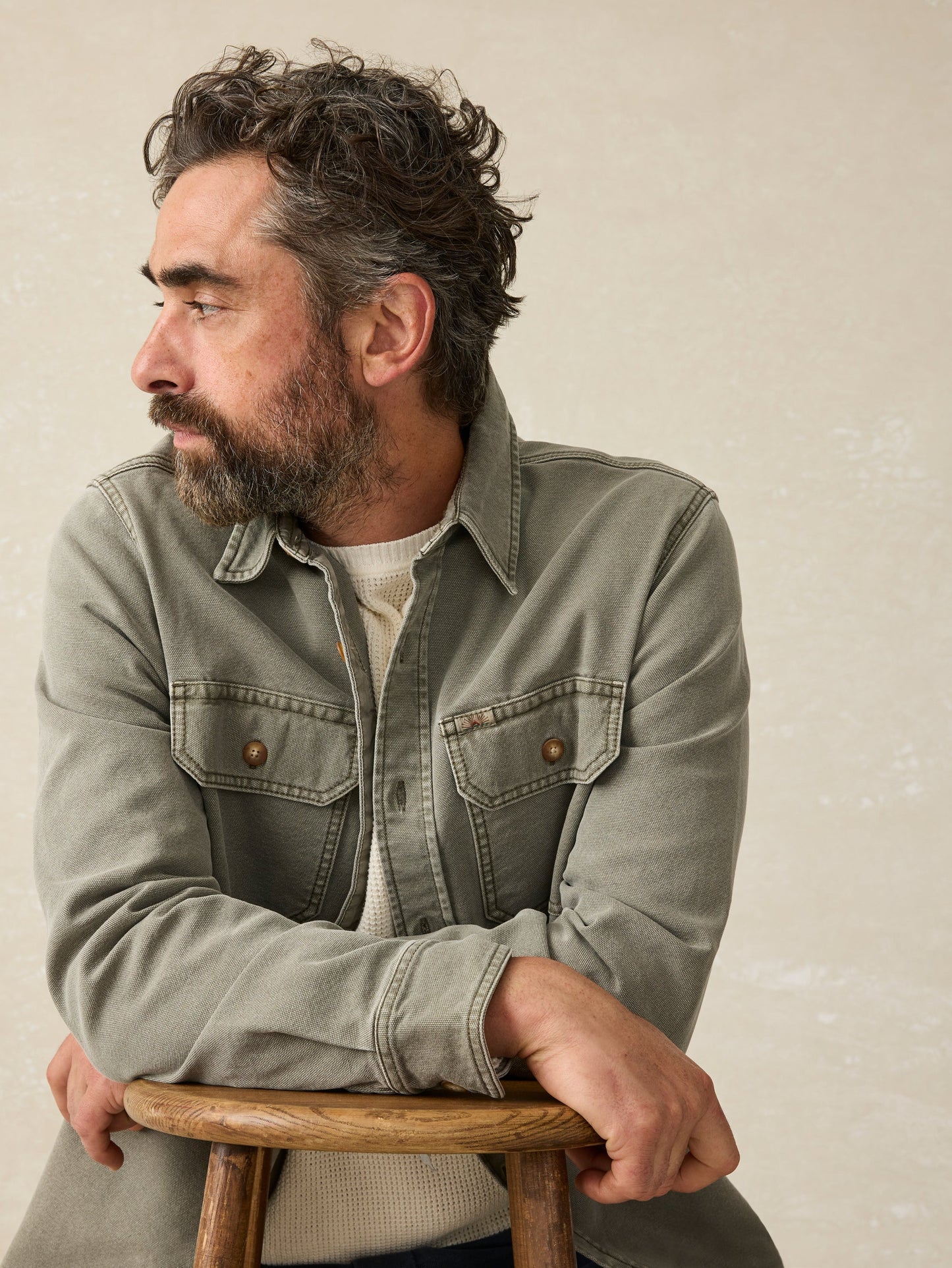 Faherty - Sunwashed CPO - Aspen Olive