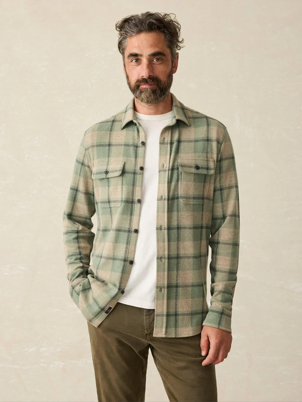 Faherty - Legend Sweater Shirt - Forest Pine Plaid