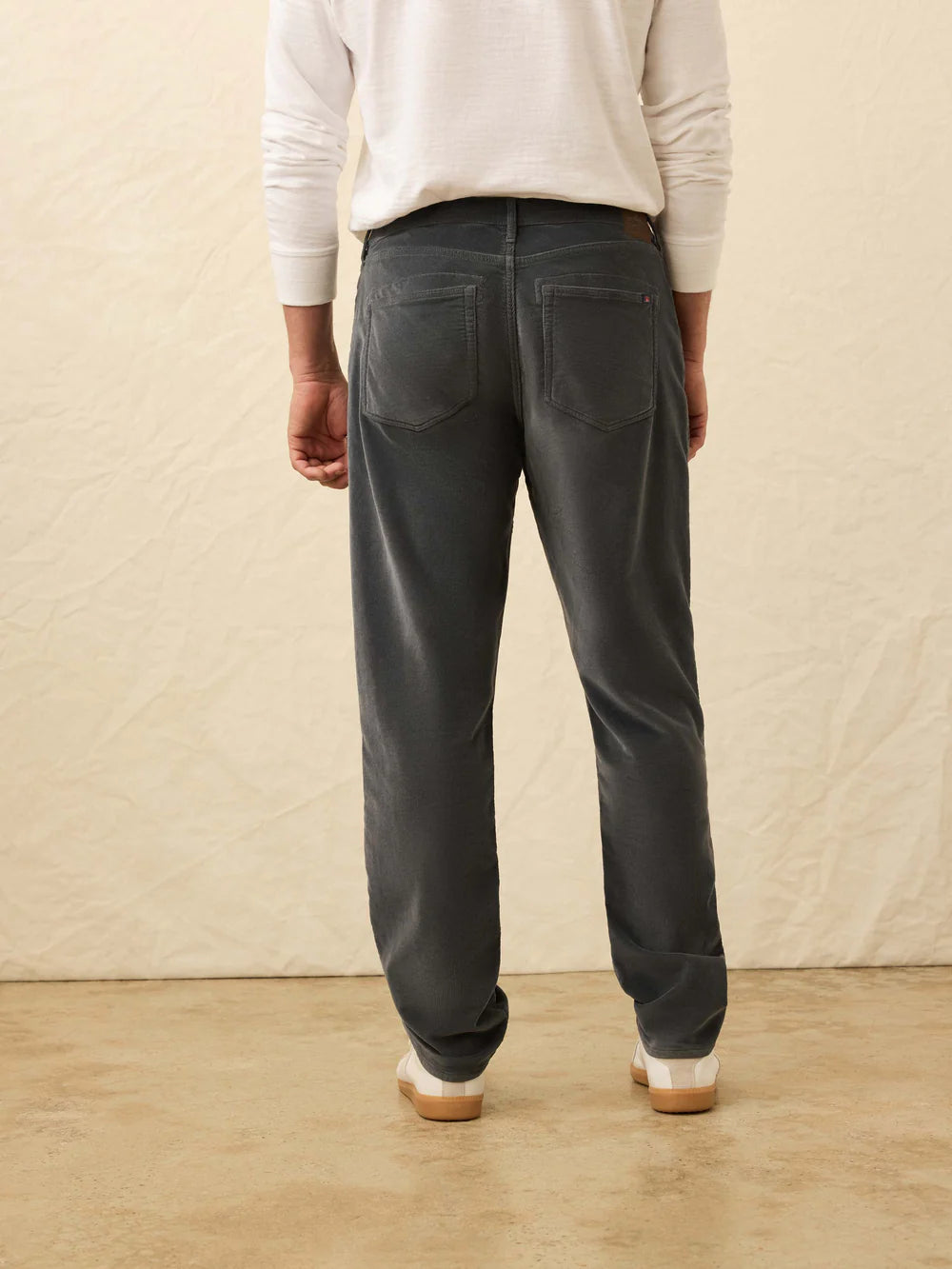 Faherty - Stretch Terry Corduroy 5 Pocket Pant - Steel River