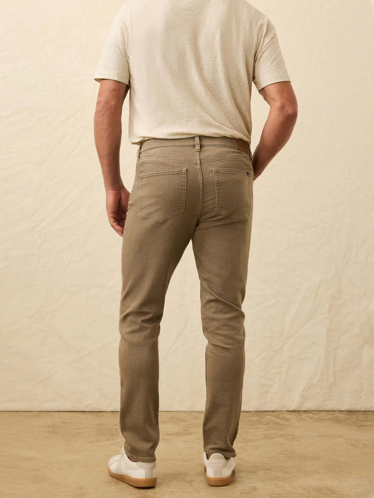 Faherty - Stretch Terry 5 Pocket Pant - Dark Rye