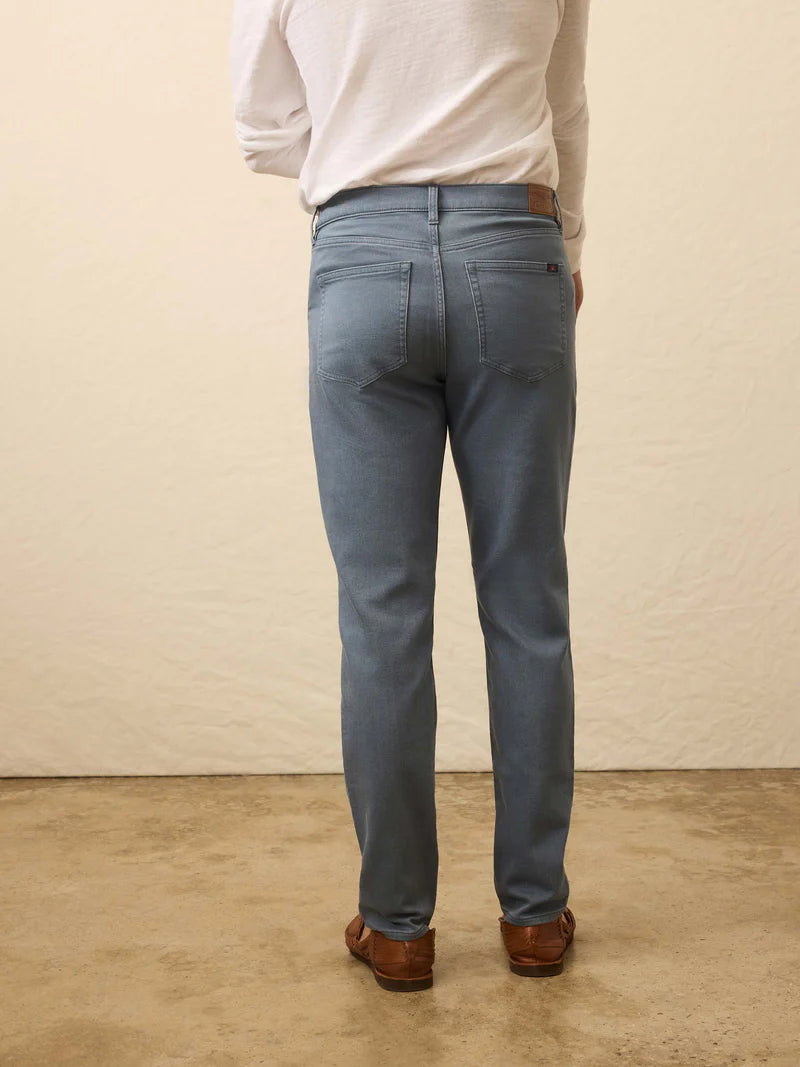 Faherty - Stretch Terry 5 Pocket Pant - Rocky Blue