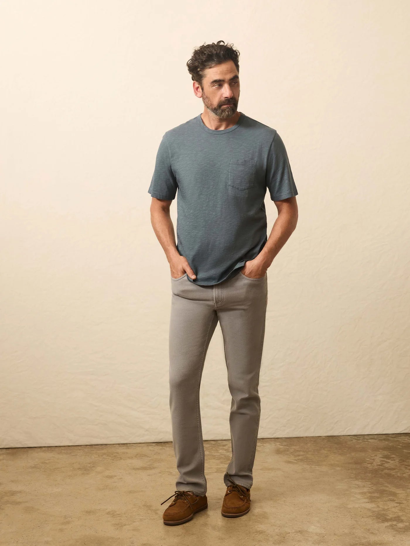 Faherty - Sunwashed Pocket Tee - Rough Waters