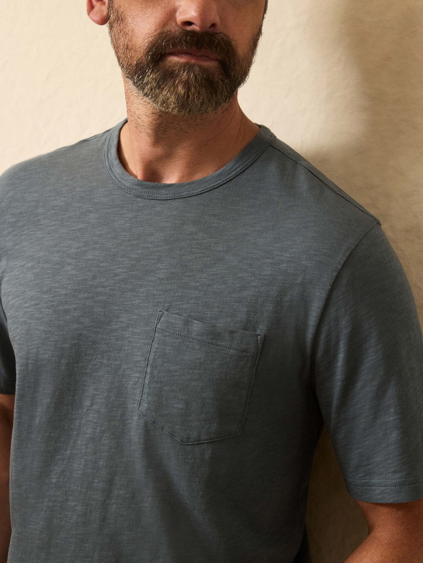 Faherty - Sunwashed Pocket Tee - Rough Waters