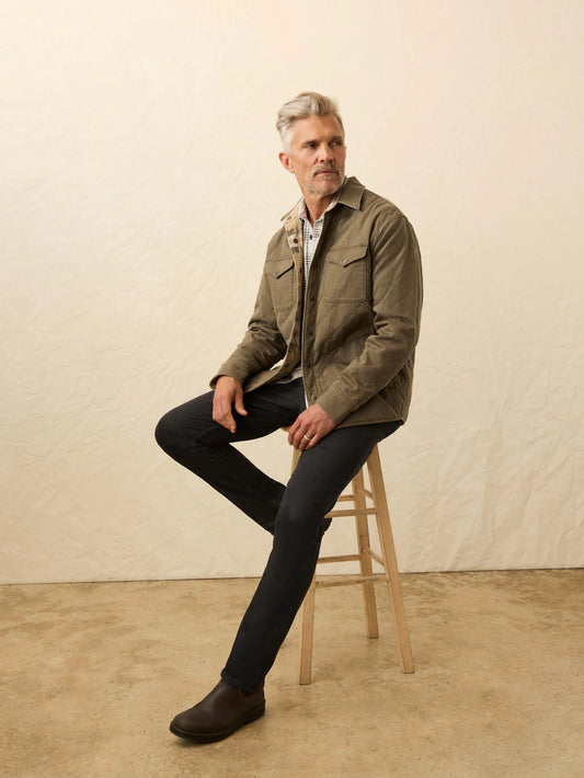 Faherty - Doug Good Feather Reversible Bondi Jacket - Prairie Olive