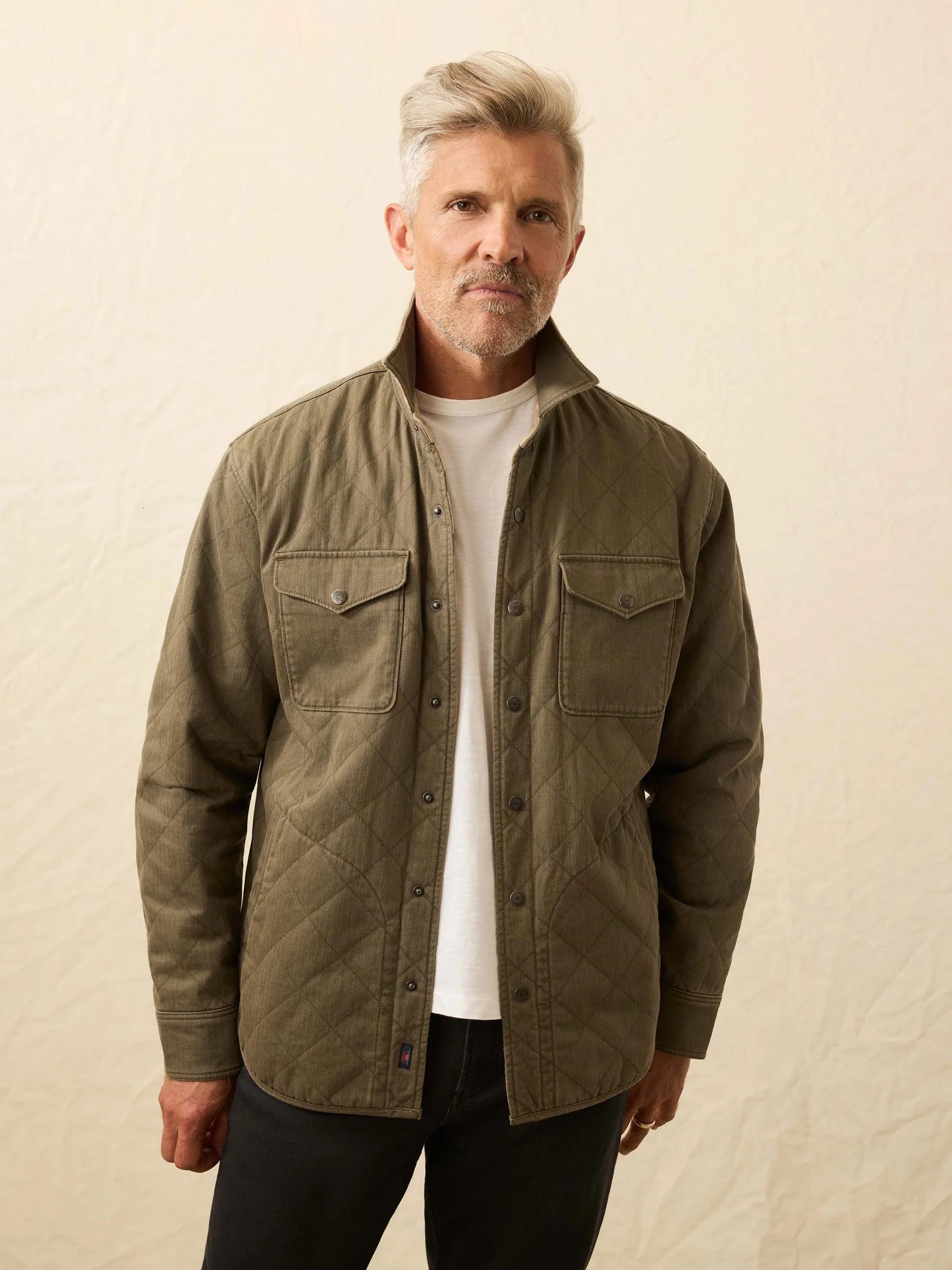 Faherty - Doug Good Feather Reversible Bondi Jacket - Prairie Olive