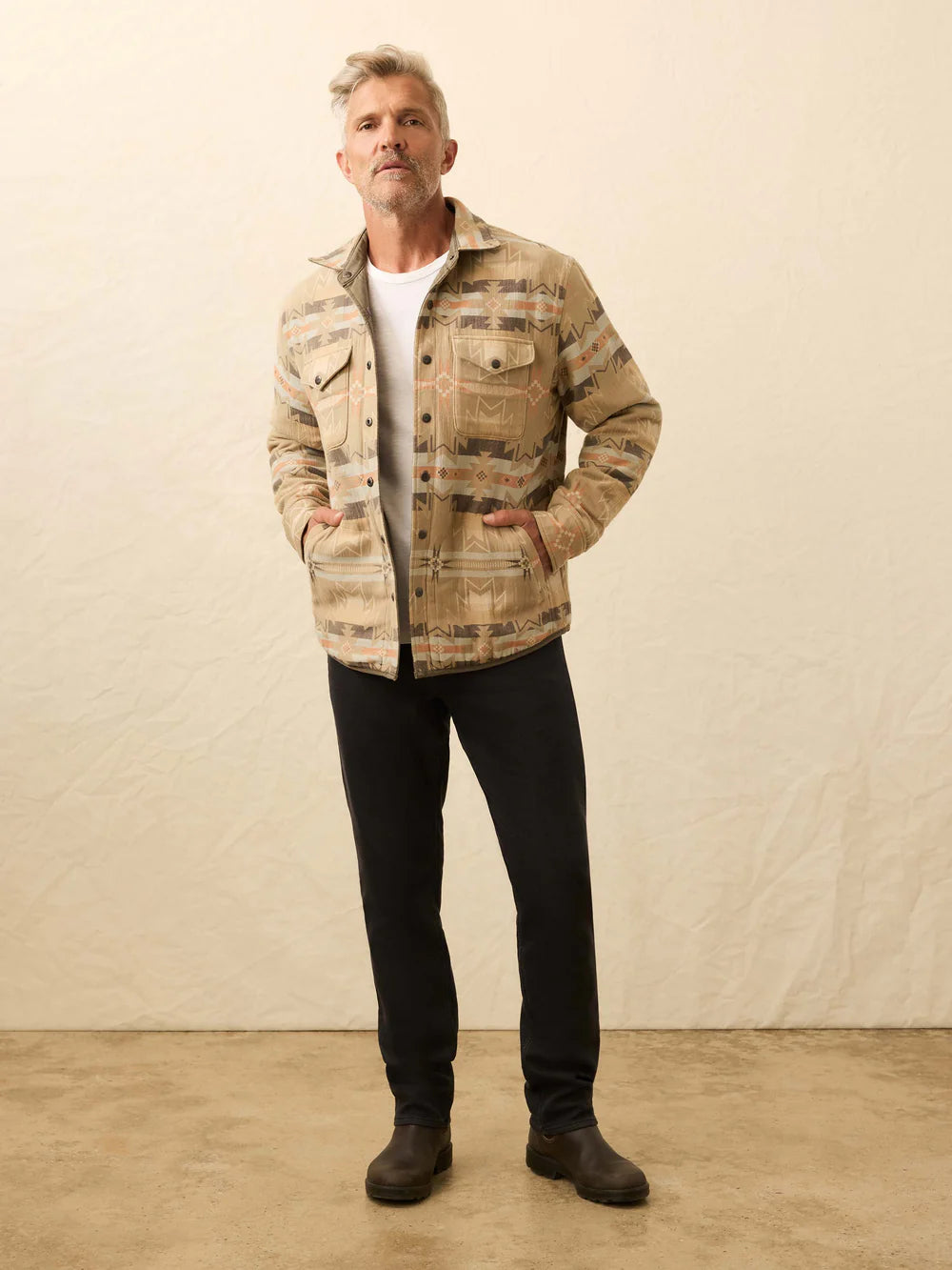Faherty - Doug Good Feather Reversible Bondi Jacket - Prairie Olive