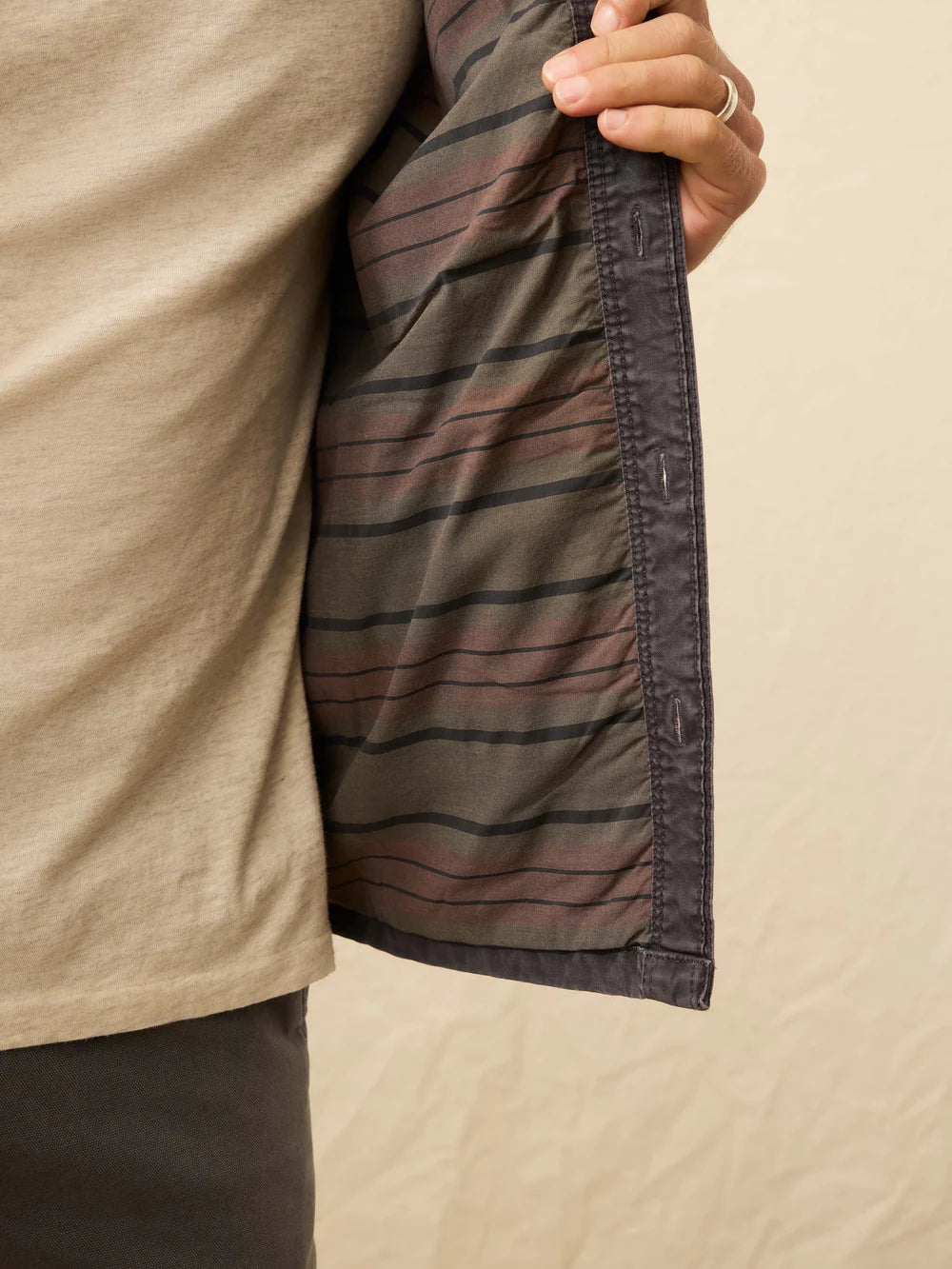Faherty - Lakeside CPO - Washed Charcoal