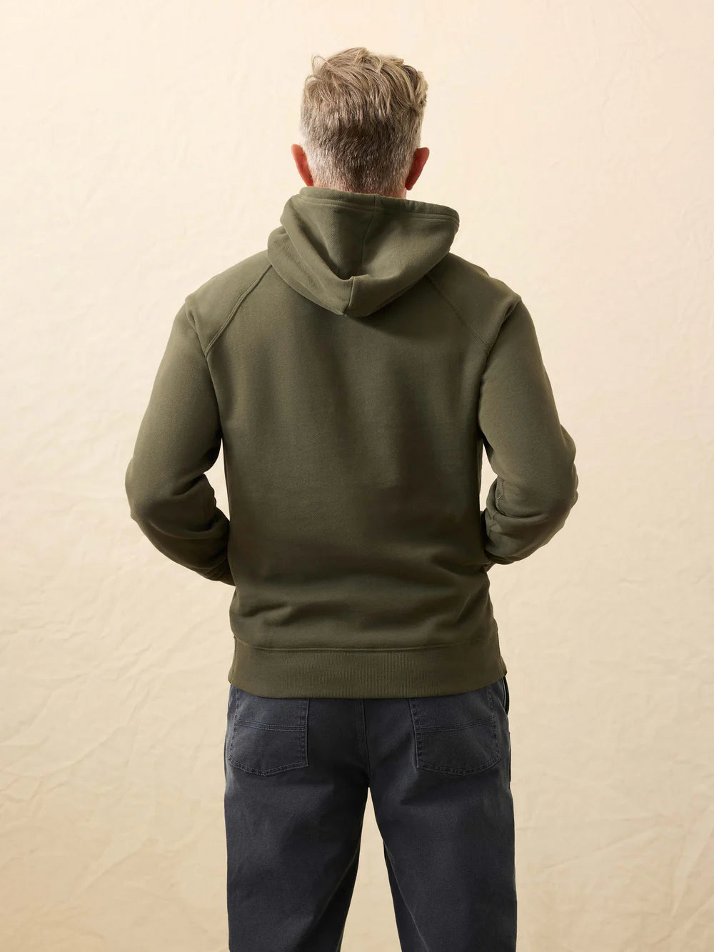 Faherty - High Standard Fleece Hoodie - Fall Evergreen