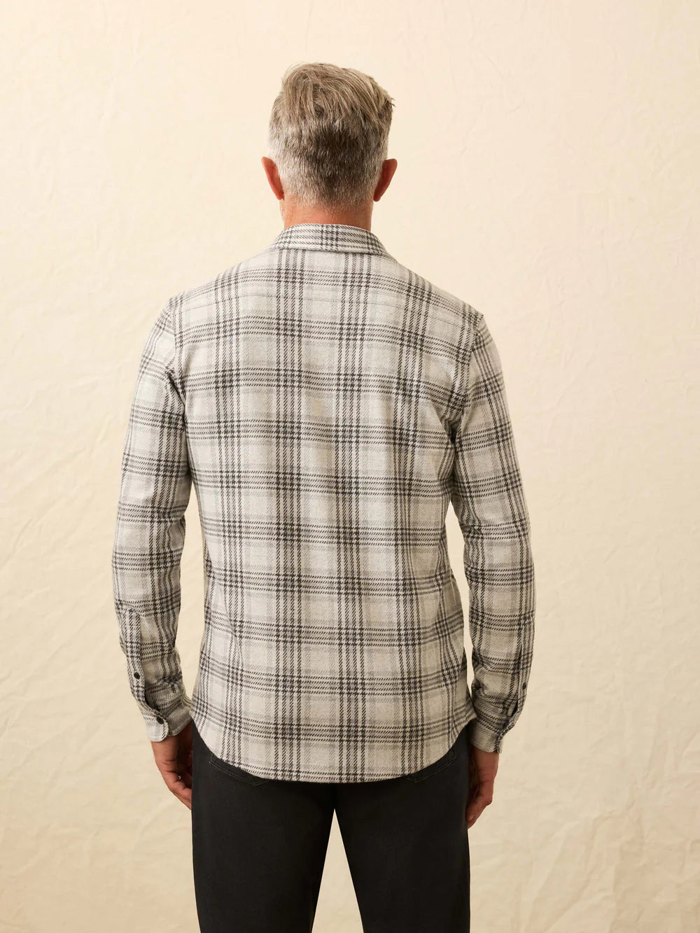 Faherty - Legend Sweater Shirt - Charcoal Cream