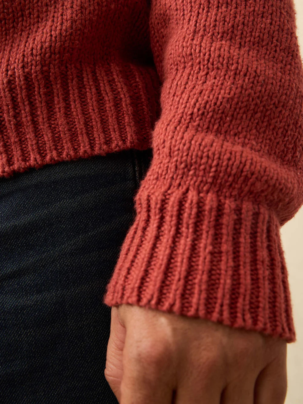 Faherty - Heirloom Crewneck Sweater - Eclipse Red