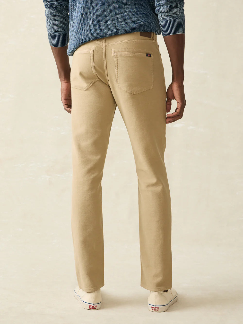 Faherty - Stretch Terry 5-Pocket Pant - Desert Khaki