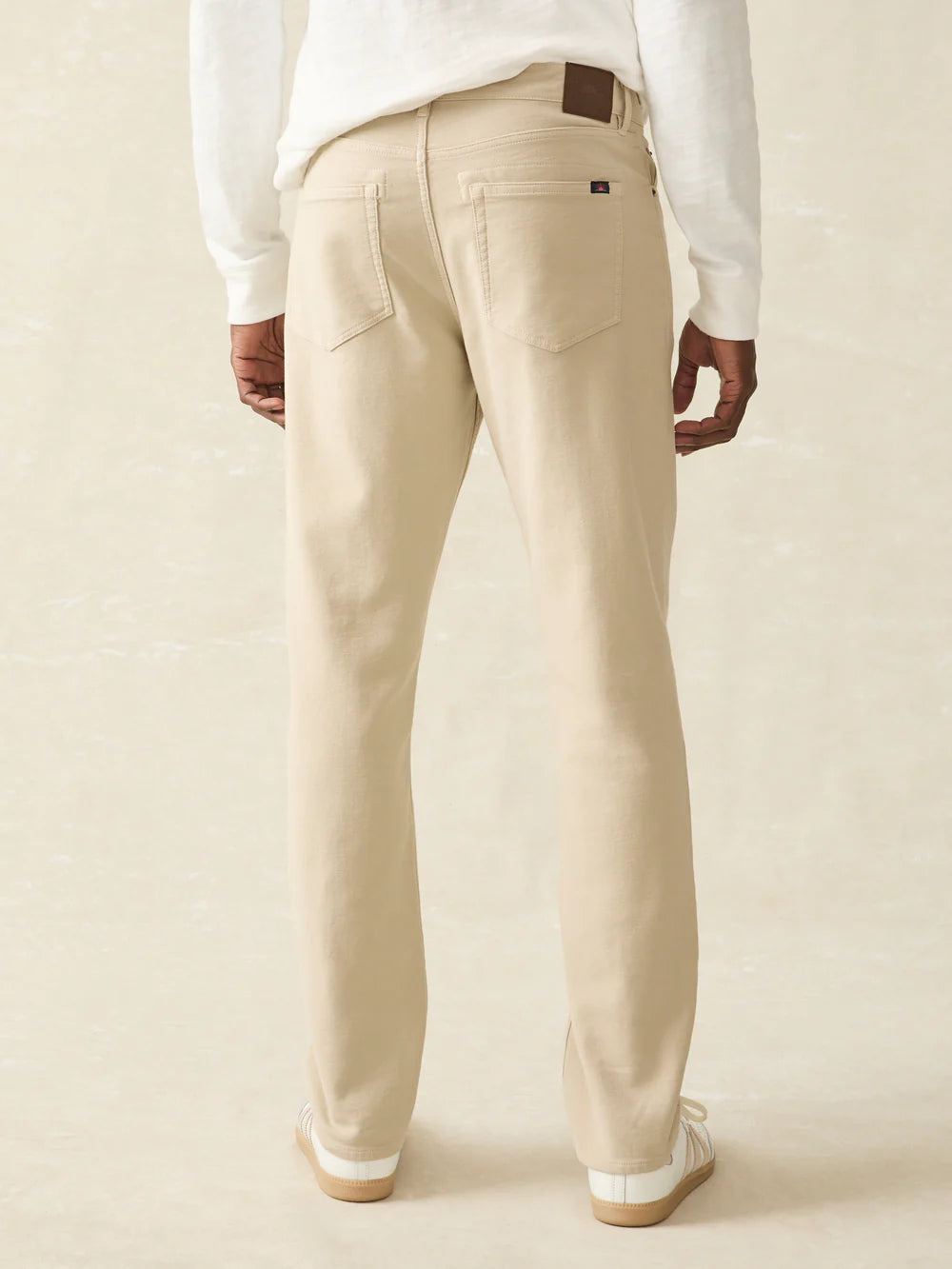 Faherty - Stretch Terry 5-Pocket Pant - Stone