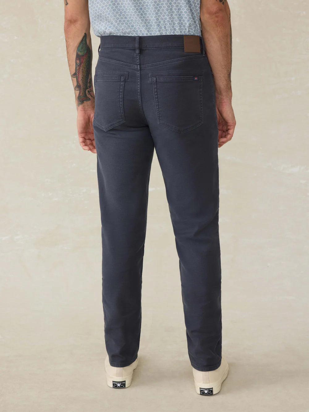Faherty - Stretch Terry 5-Pocket Pant - Navy