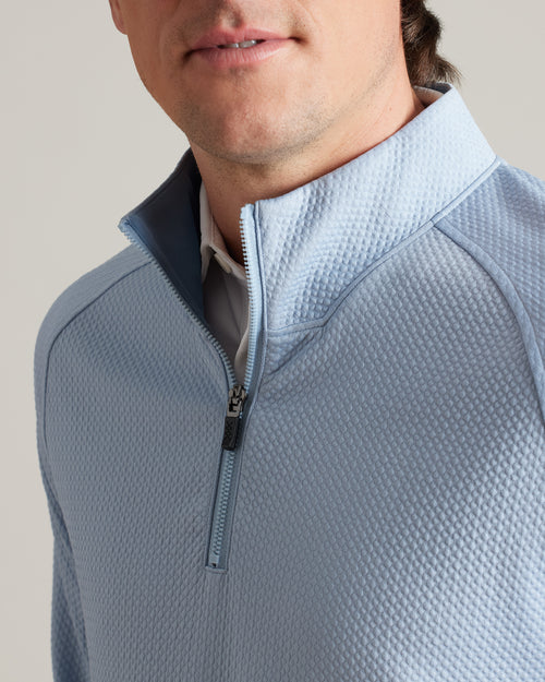Rhone - Founder's Golf 1/4 Zip - Arctic Blue/True Navy