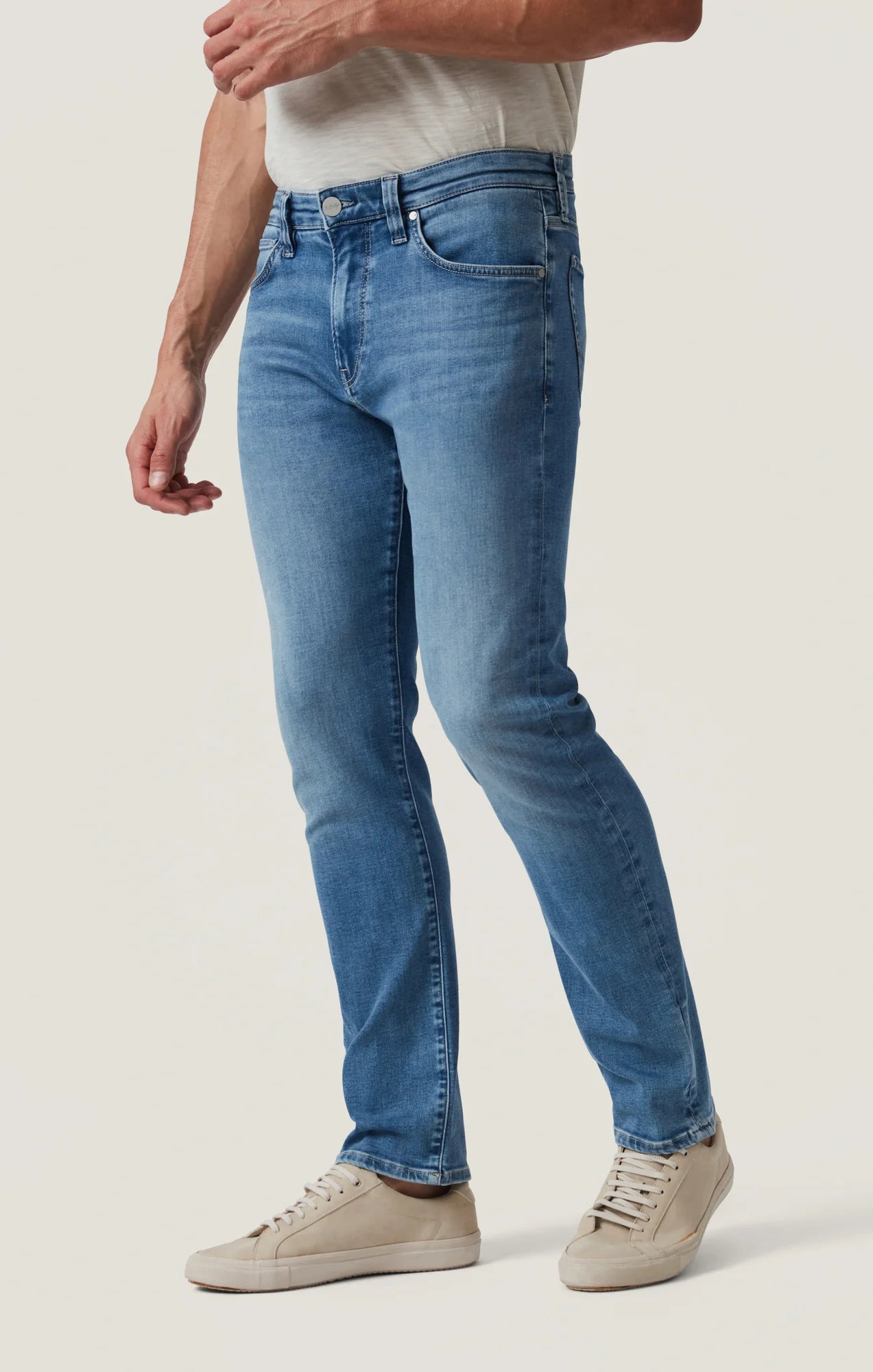 34 Heritage - Courage Straight Leg Jean - Mid Brushed Organic Ultra