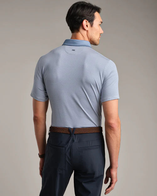 Rhone - Golf Sport Polo - Blue Stripe