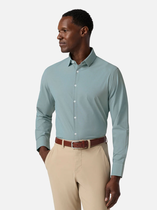 Mizzen + Main - Leeward Long Sleeve Dress Shirt - Balsam Straton Check