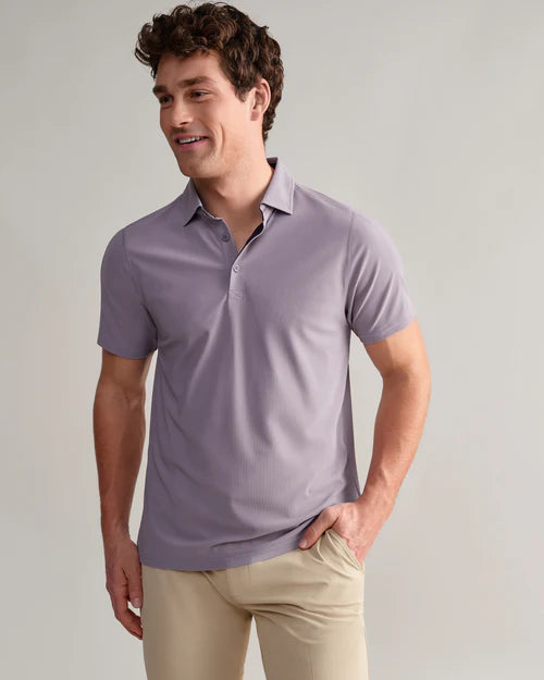Rhone - Regatta Pique Polo - Gray Stone
