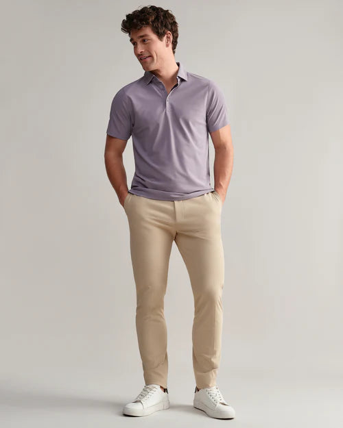 Rhone - Regatta Pique Polo - Gray Stone