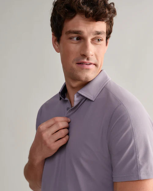 Rhone - Regatta Pique Polo - Gray Stone