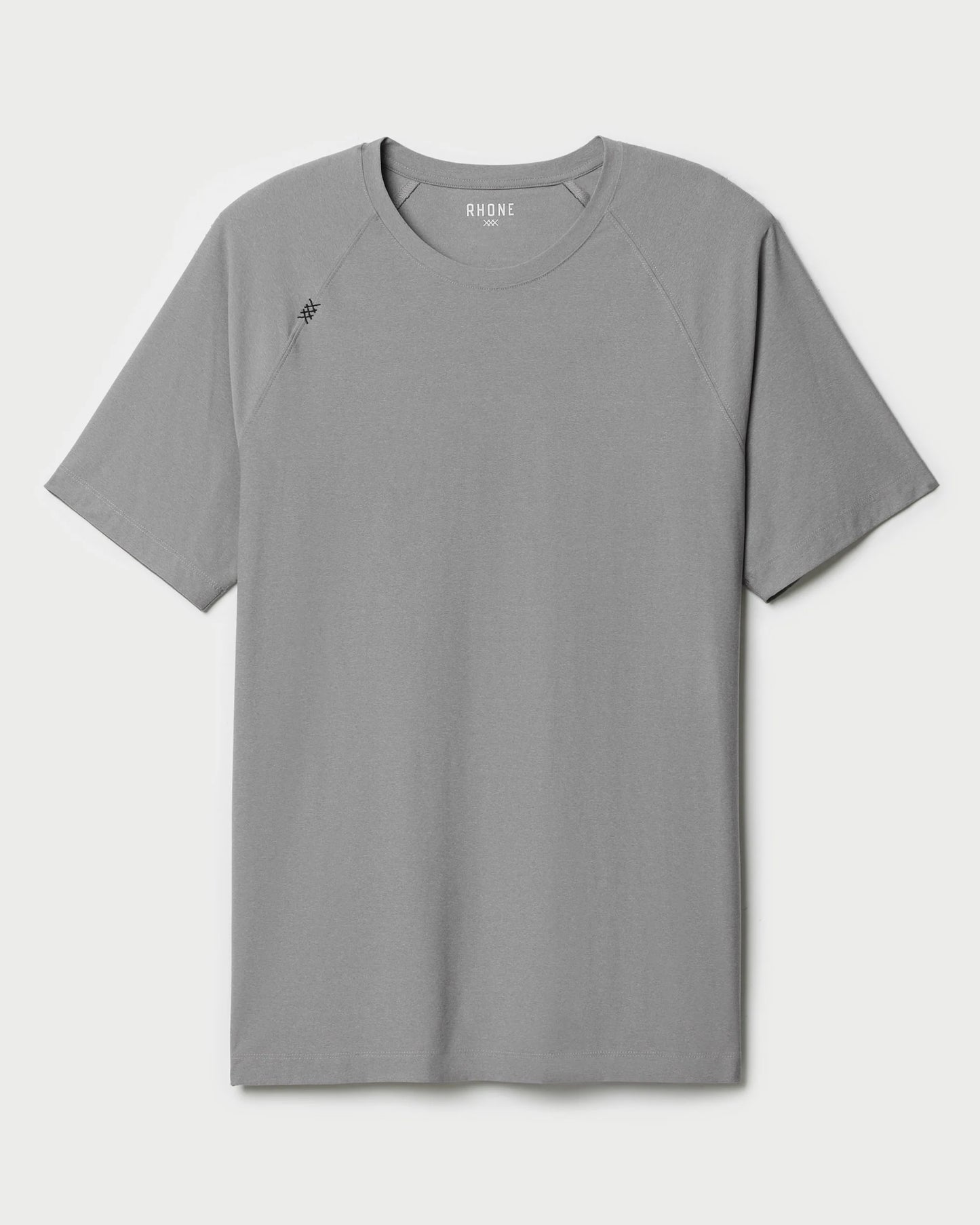 Rhone - Reign Short Sleeve - Light Grey Heather