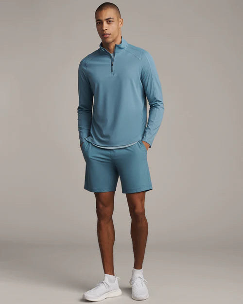 Rhone - Rise 1/4 Zip - Blue Stone